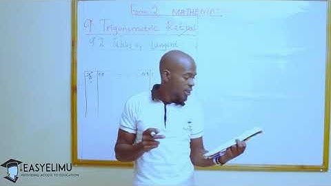 Trigonometry - Form 2 Mathematics EasyElimu