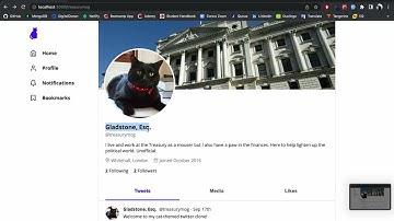 Web App Demo: Critter (Cat-Themed Twitter Clone)