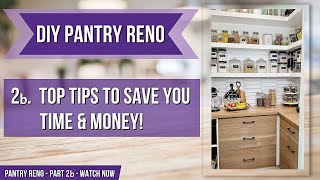 Pantry Reno - How To Build A Butlers Pantry 5 Top Tips To Save Time & Money