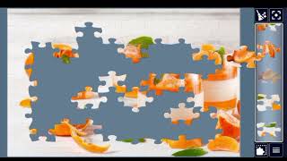 Orange Dessert Jigsaw Puzzle 🧩 | Can You Complete This Sweet Puzzle? screenshot 1