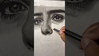 Full tutorial of charcoal portrait sketch #charcoalsketch #ytshorts #art #portraitsketch #youtube