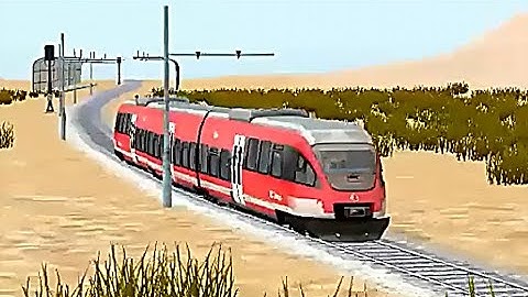 Train Sim - Desert Using Bombardier Talent - Simulasi Kereta Api