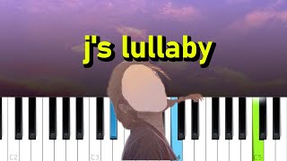 Delaney Bailey - j's lullaby (darlin'' i'd wait for you) (Piano tutorial)