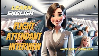 Interview | Flight Attendant Interview | Learn English | Interview Practice | Listen | Speak English