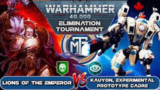 11TH EDITION! Adeptues Custodes VS T'au Empire | 40k Battle Report
