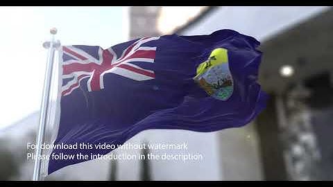 Saint Helena flag with 3d effect blowing in the wind 3D Flag V2 long