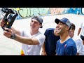 Kickin' it on the court | Max Verstappen and Daniel Ricciardo get a futsal masterclass in São Paulo