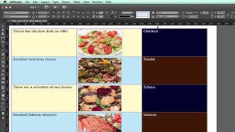 Using the new Tables feature in Adobe InDesign CC 2014