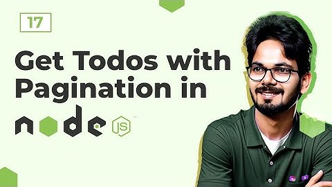 Get Todos with Pagination in Node JS | In Hindi