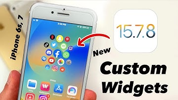 iOS 15.7.8 New Custom Widgets on iPhone 6s, 7 || Enable Now