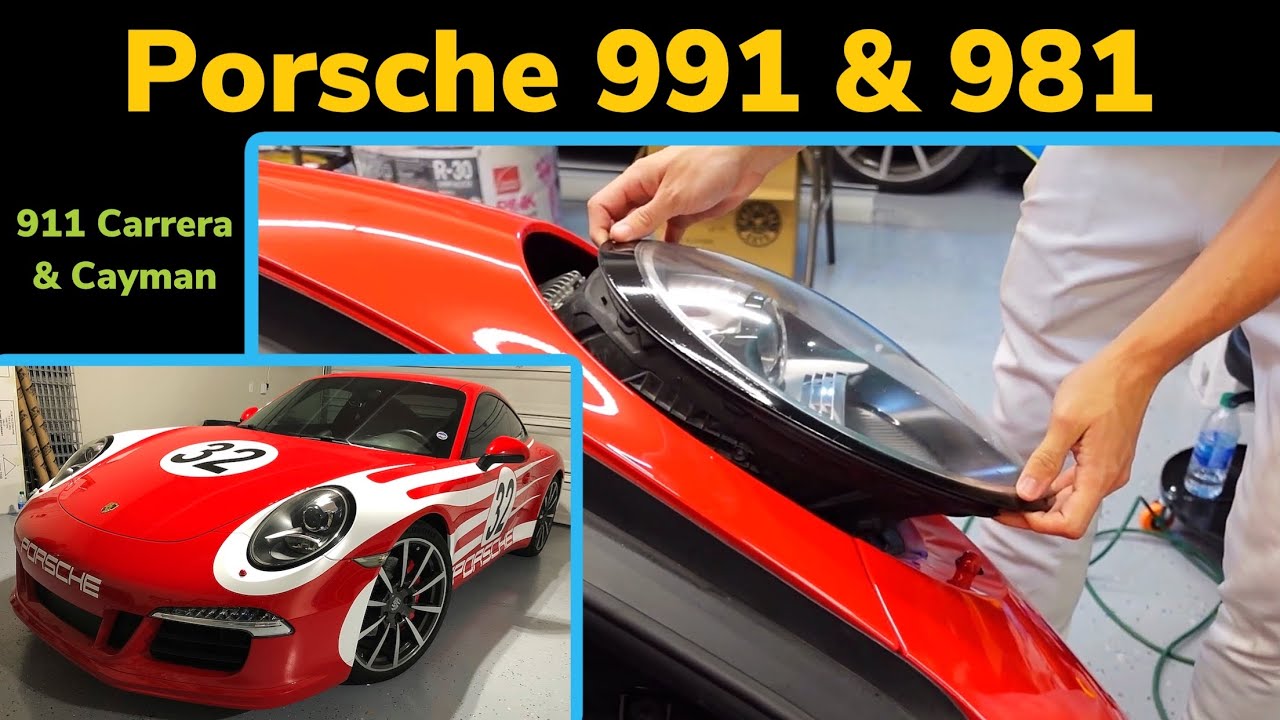 How to Remove/Replace Porsche 911 Carrera & Cayman Headlights (991 & 981) -  YouTube