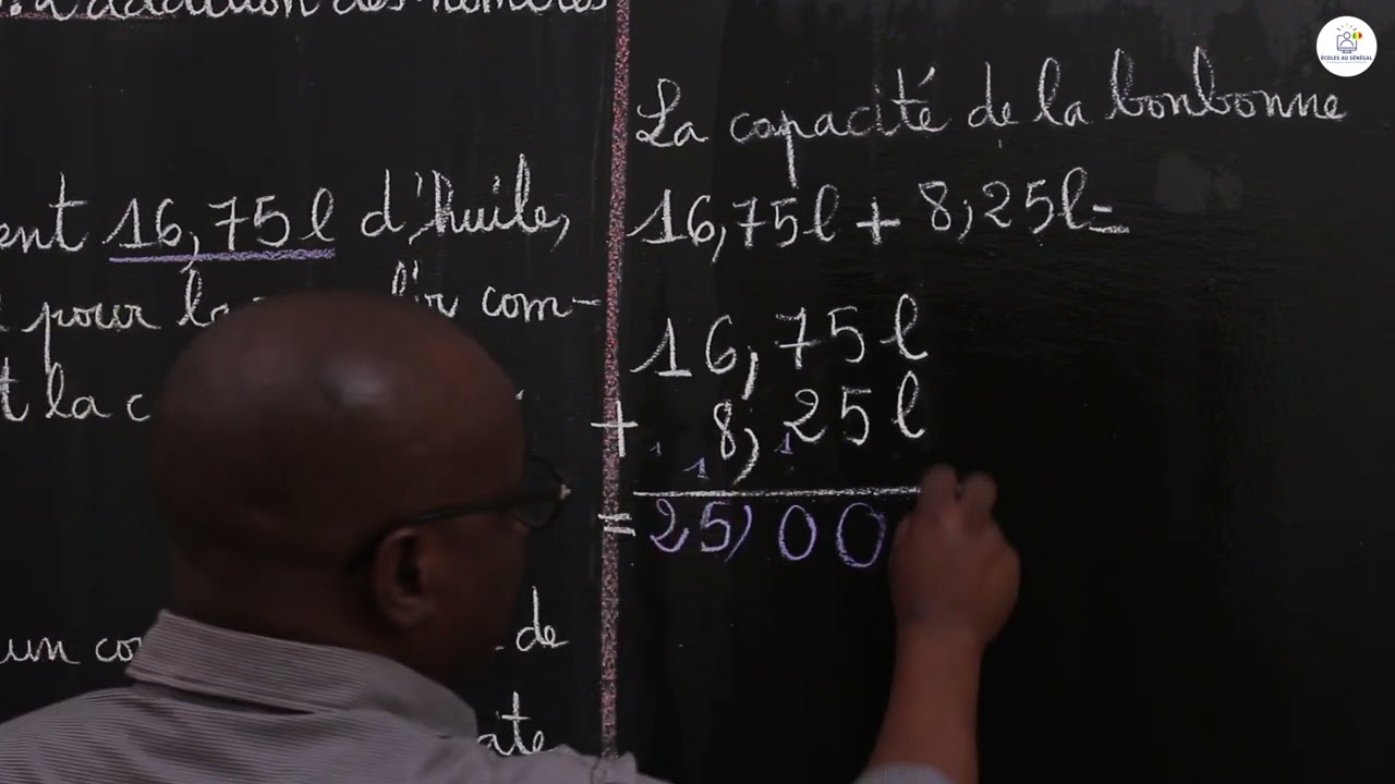 Cours - CM1 : Mathématique / Activités numériques / L'addition des nombres décimaux / M. Gassama