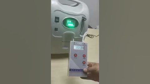 Oxygen analyzer test oxygen purity from household oxygen concentrator