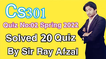 Cs301 quiz 2 2022|Cs301 quiz 2 spring 2022|Cs301 quiz 2 solution 2022|Cs301 quiz no 2 2022|