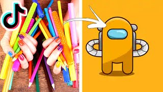 Creative Among Us TikTok Art Compilation