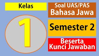 Soal UTS PTS Bahasa Jawa Kelas 1 SD Semester 2 Kurikulum 2013 beserta Kunci Jawaban