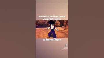 Android 19 and TeenGohan unique interaction #dragonball #dragonballz #dragonballsparkingzero #shorts