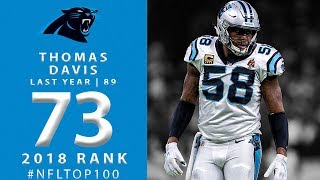 #73: Thomas Davis (LB, Panthers) | Top 100 Players of 2018 | NFL