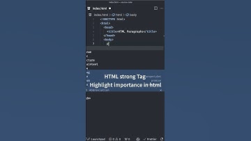 Text Formatting Tags in HTML, strong Tag for Importance | HTML CSS Tutorial for Beginners #html