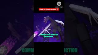 Ender Dragon vs Warden ⚔️ Ultimate Boss Battle #shorts #minecraft #gaming #animation