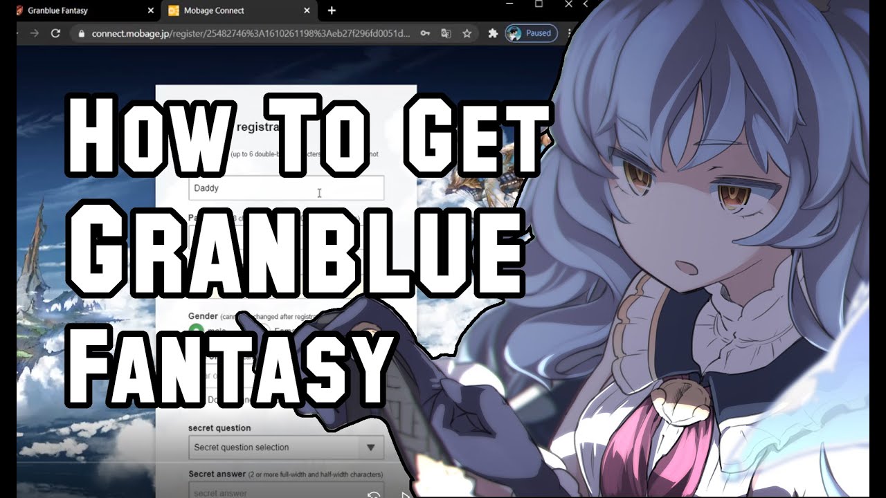 granblue fantasy mobage link acount