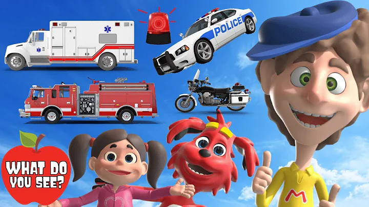 Emergency Vehicles | What Do You See? Song Animation | Dream English Kids