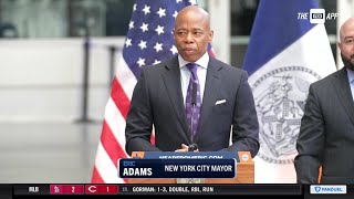 NYC Mayor Eric Adams legislation at Yankee Stadium