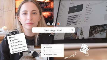 PLAN WITH ME for 2023: setting goals, January plan with me, yearly reset (my notion setup) 🫶🏼