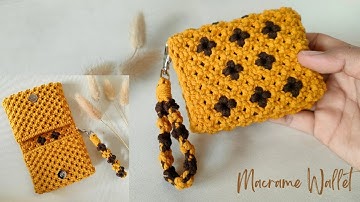 DIY | Macrame Wallet Tutorial with Flower Patterns