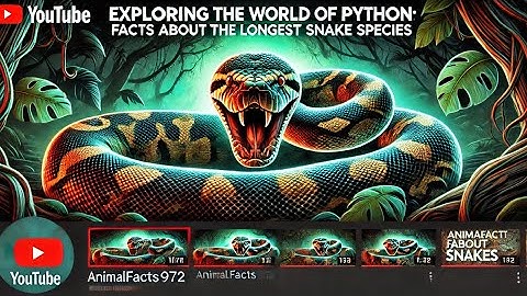 Exploring the World of Python: Facts About the Longest Snake Species|| Animalfacts972