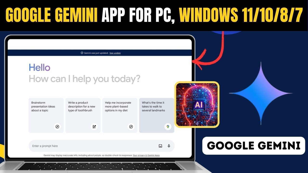🔥 How to Download & Install Google Gemini AI on PC & Laptop (2025 ...