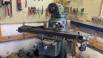 Moving the vertical mill to its new spot