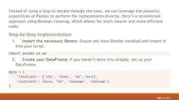 How to Efficiently Replace Values in a Pandas DataFrame Based on Conditions with Python