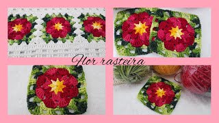 #flordecroche #croche #decoração #amor   Flor Rasteira de croche | Ale Peresi