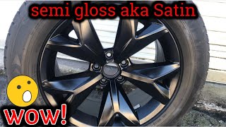 The complete guide for painting your rims semi gloss black from home