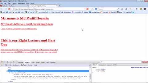 Web Design Bangla Tutorial Part 22