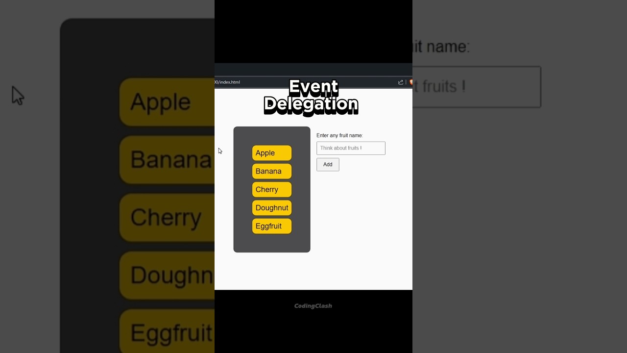 Event Delegation VS foreach Loop | CodingClash | 