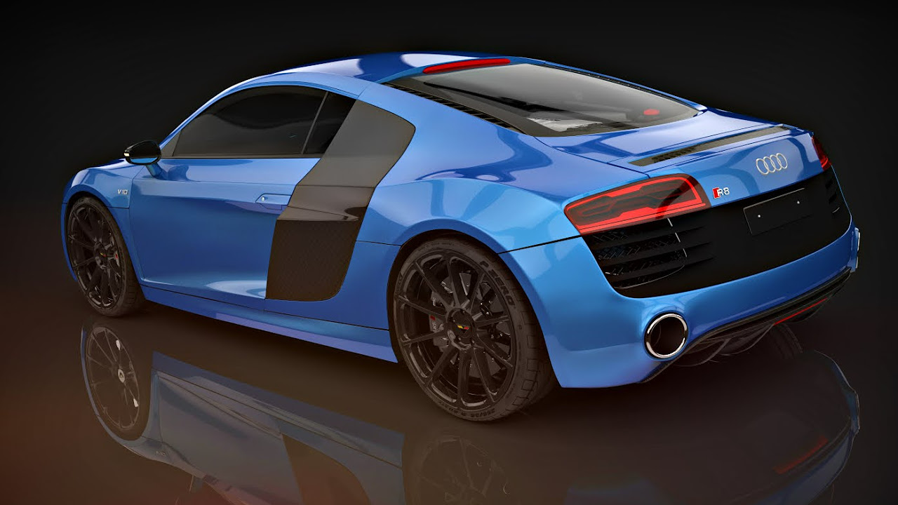 Audi R8 v10 plus  3Ds Max Timelapse