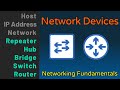 Hub bridge switch router  network devices  networking fundamentals  lesson 1b
