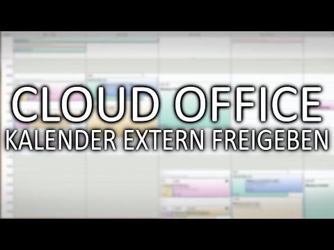 HKN Cloud Office - Kalender extern zur Bearbeitung freigeben