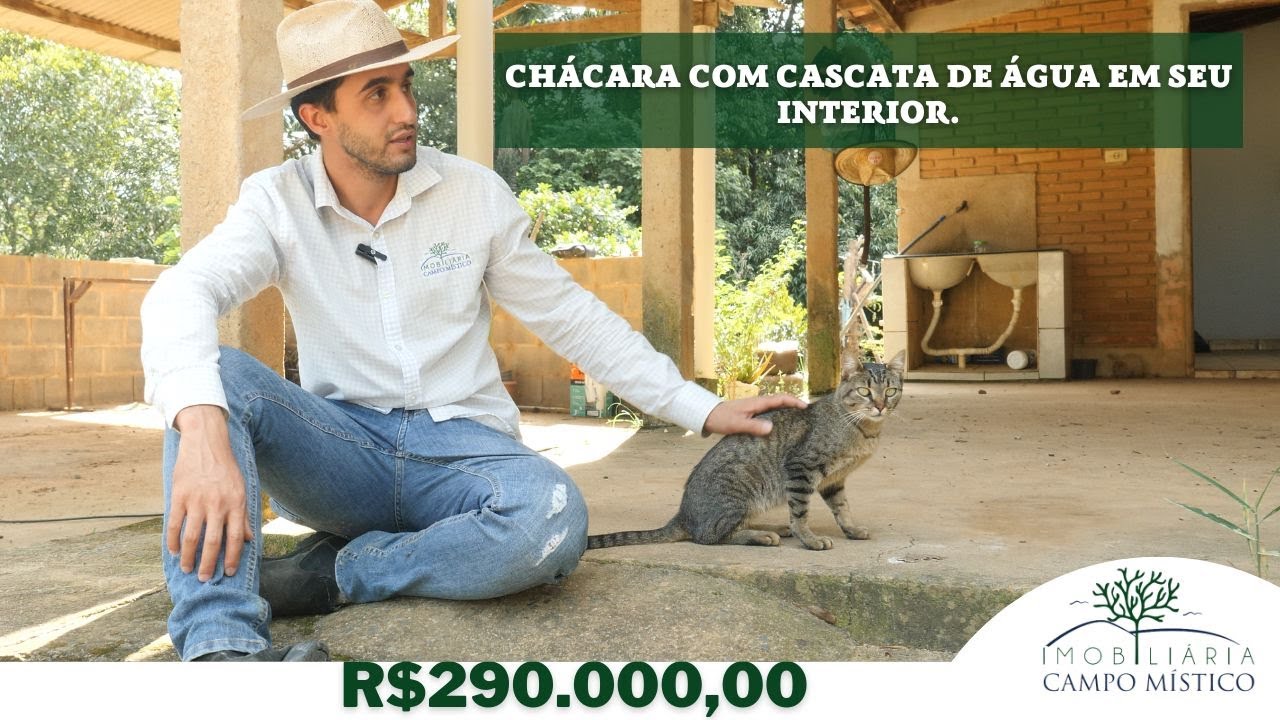 CHÁCARA COM CASCATA DE ÁGUA EM SEU INTERIOR. - INDISPONÍVEL!