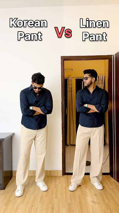 Korean pants vs Linen pant #koreanpants #linenpants #mensfashion