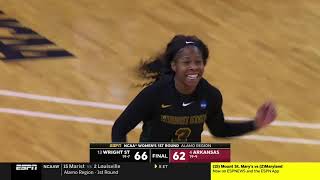 ESPN: Wright State women's basketball team upsets Arkansas for first NCAA Tournament win