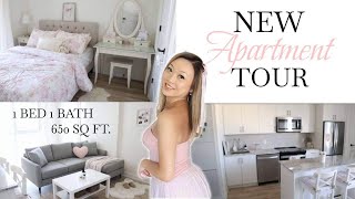 NEW APARTMENT TOUR | 1 Bed 1 Bath | 650 sq ft | Simple & Girly 🎀