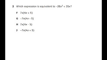 2018 Staar Released Exam Algebra 1. #2
