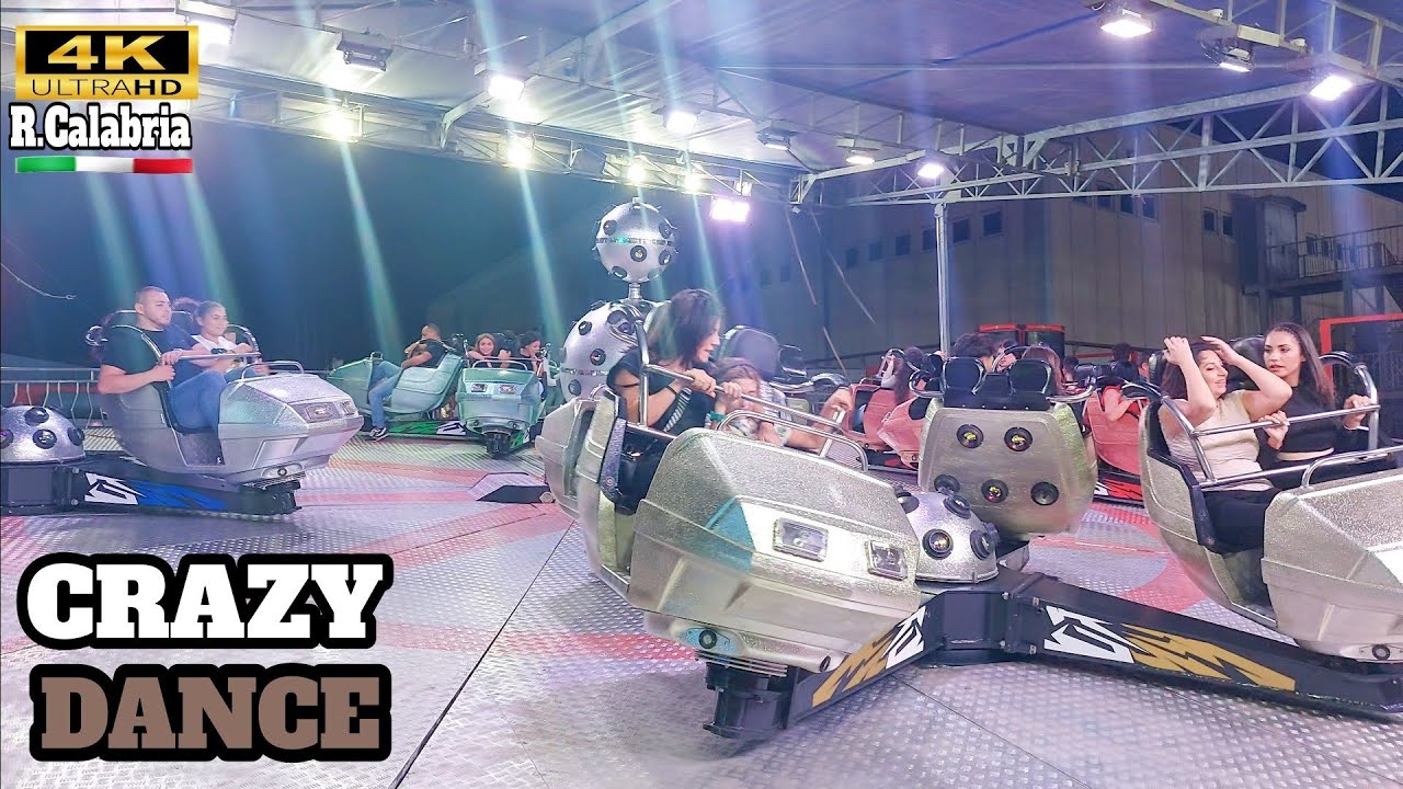 CRAZY DANCE  Rides -Giostre 2024  🇮🇹 Lunapark 4K