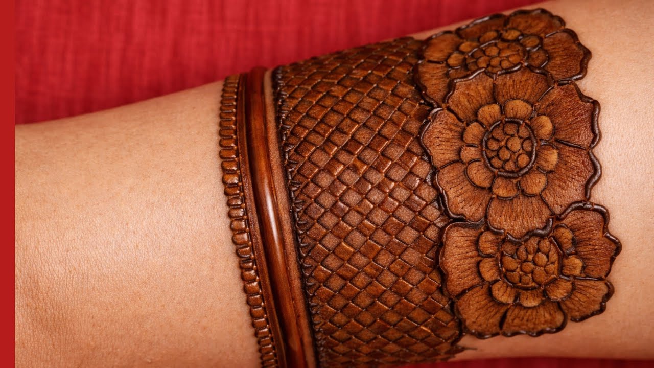 New Stylish Back Hand Mehndi Design|| floral Mehndi Design|| Easy Dulhan Mehndi Design||