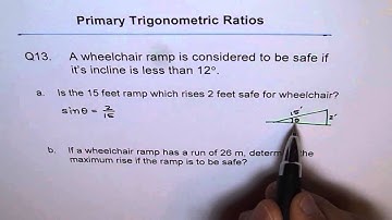 Inclination Angle For Safe Ramp Q13