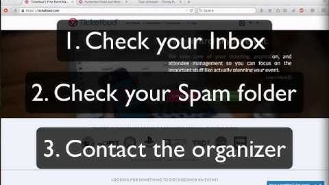 How to access your tickets