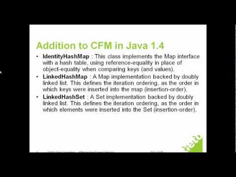 Advance Java Series Session 1 - Addition to CFM in Java 1.4